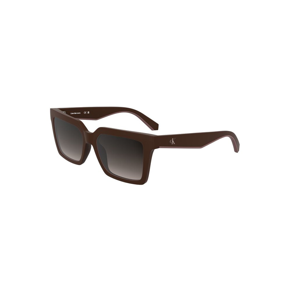 Calvin Klein Red Bio-Based Fabric Women Sunglass