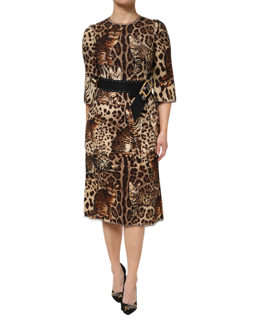 Dolce & Gabbana Brown Midi Dress for Women