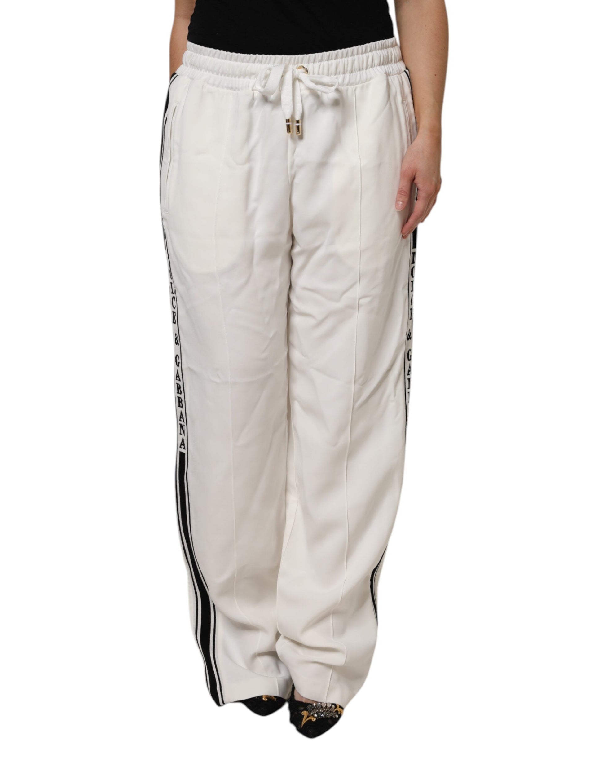 Pantalon de survêtement jogger blanc Dolce & Gabbana