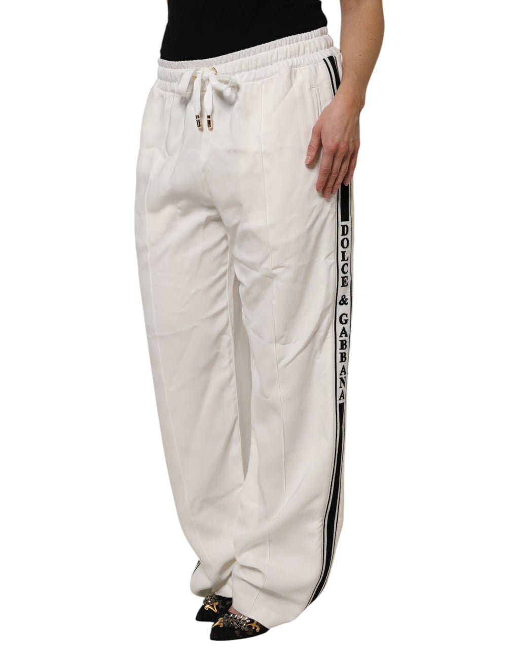 Pantalon de survêtement jogger blanc Dolce & Gabbana
