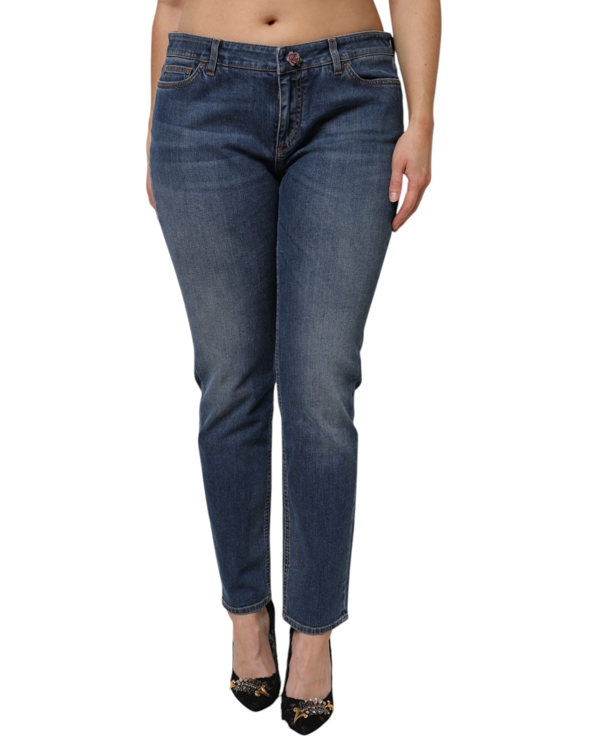 Dolce & Gabbana Blue Skinny Jeans for Women alternate view