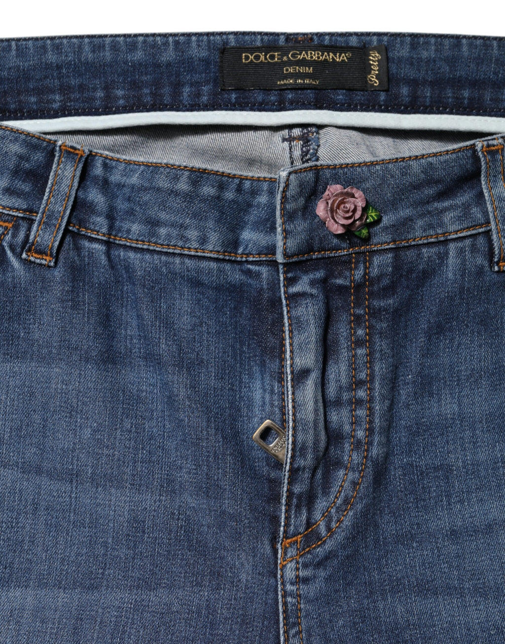 Dolce & Gabbana Blue Skinny Jeans for Women additional view