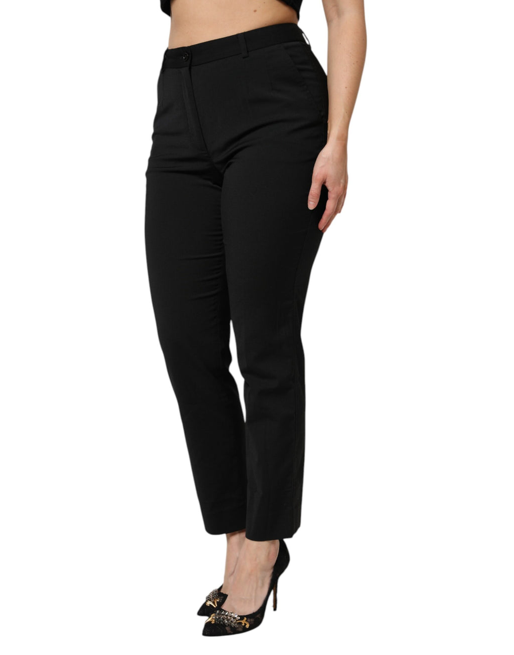 Dolce & Gabbana Black Dress Pants for Women detail view