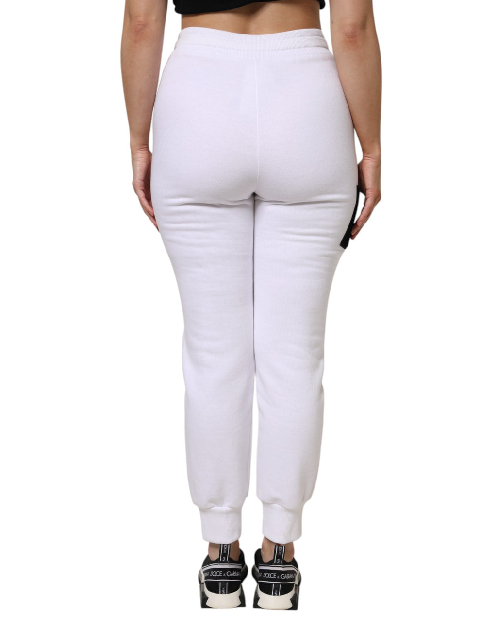Dolce & Gabbana White Athletic Pants for Women side view
