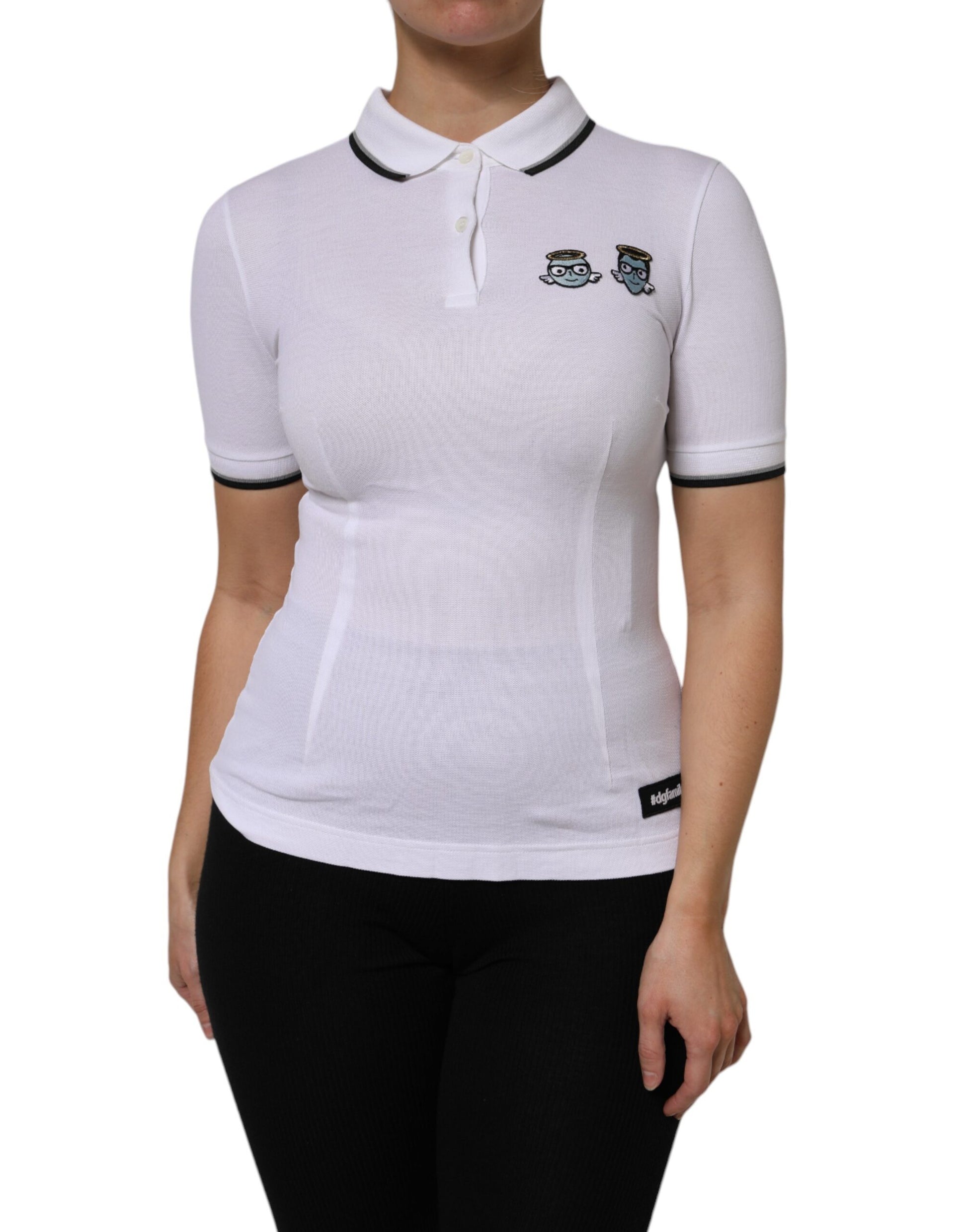 Dolce & Gabbana White Polo Shirt for Women alternate view