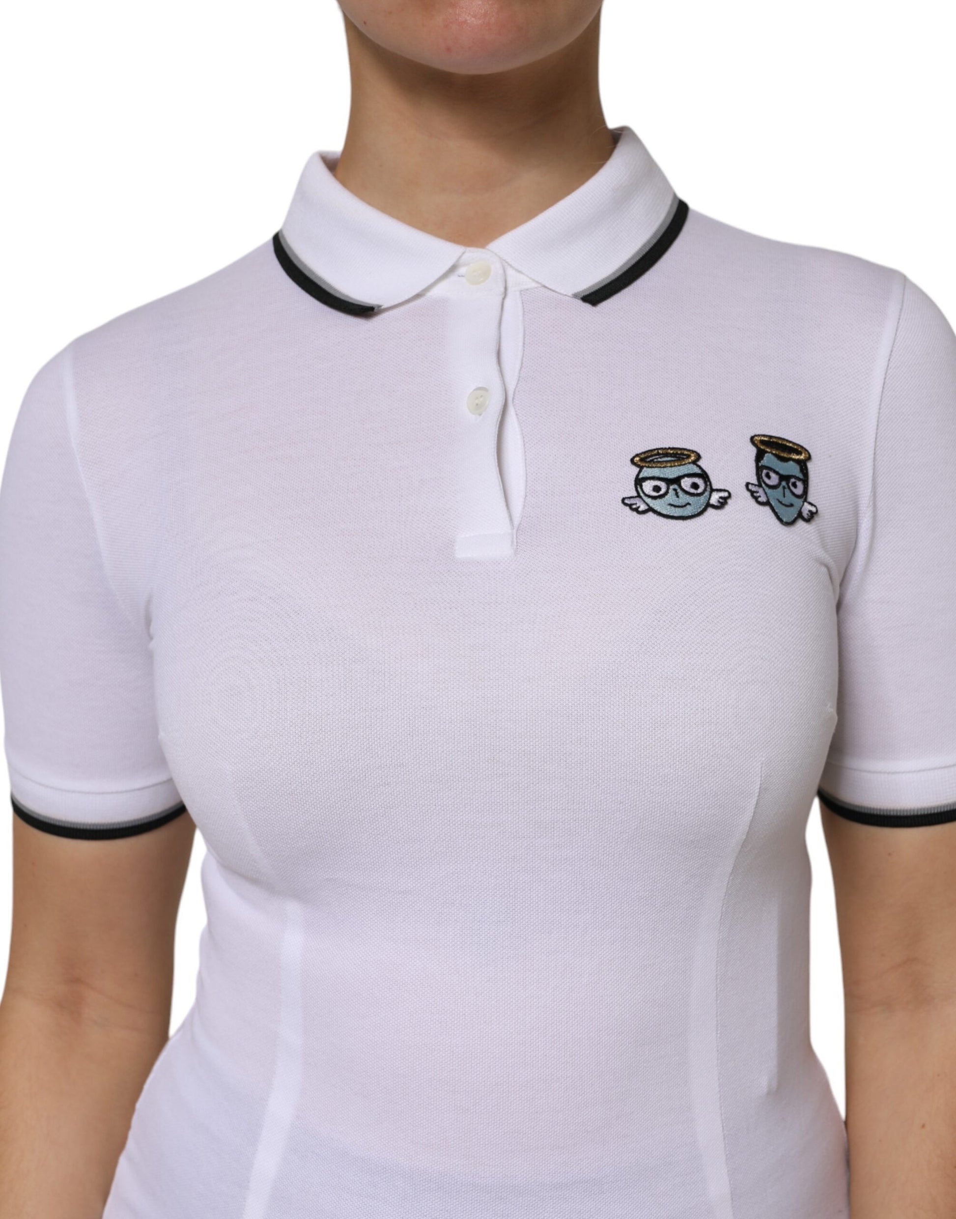 Dolce & Gabbana White Polo Shirt for Women additional view