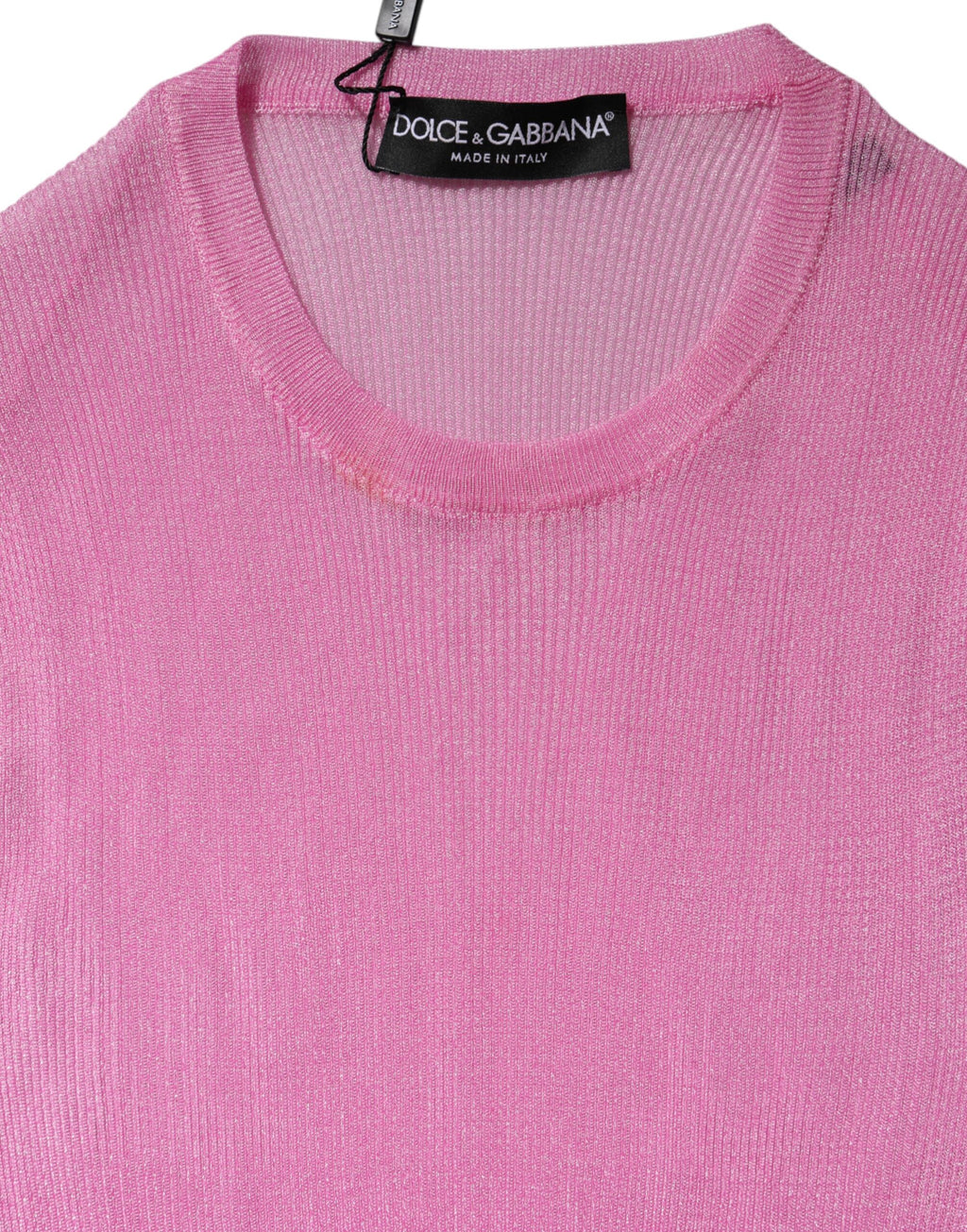 Dolce & Gabbana Pink Sleeveless T-Shirt for Women additional view