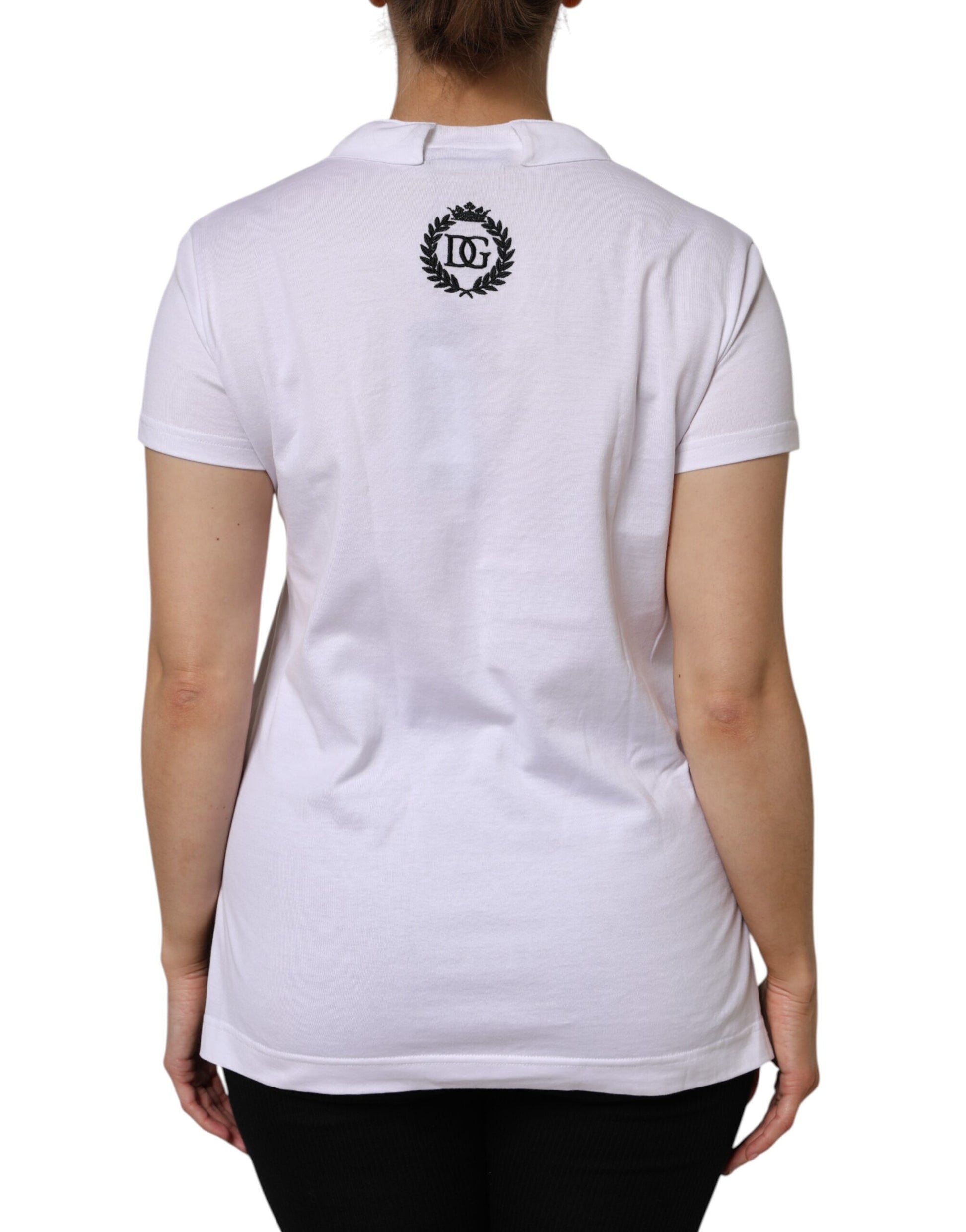 Dolce & Gabbana White T-Shirt for Women side view