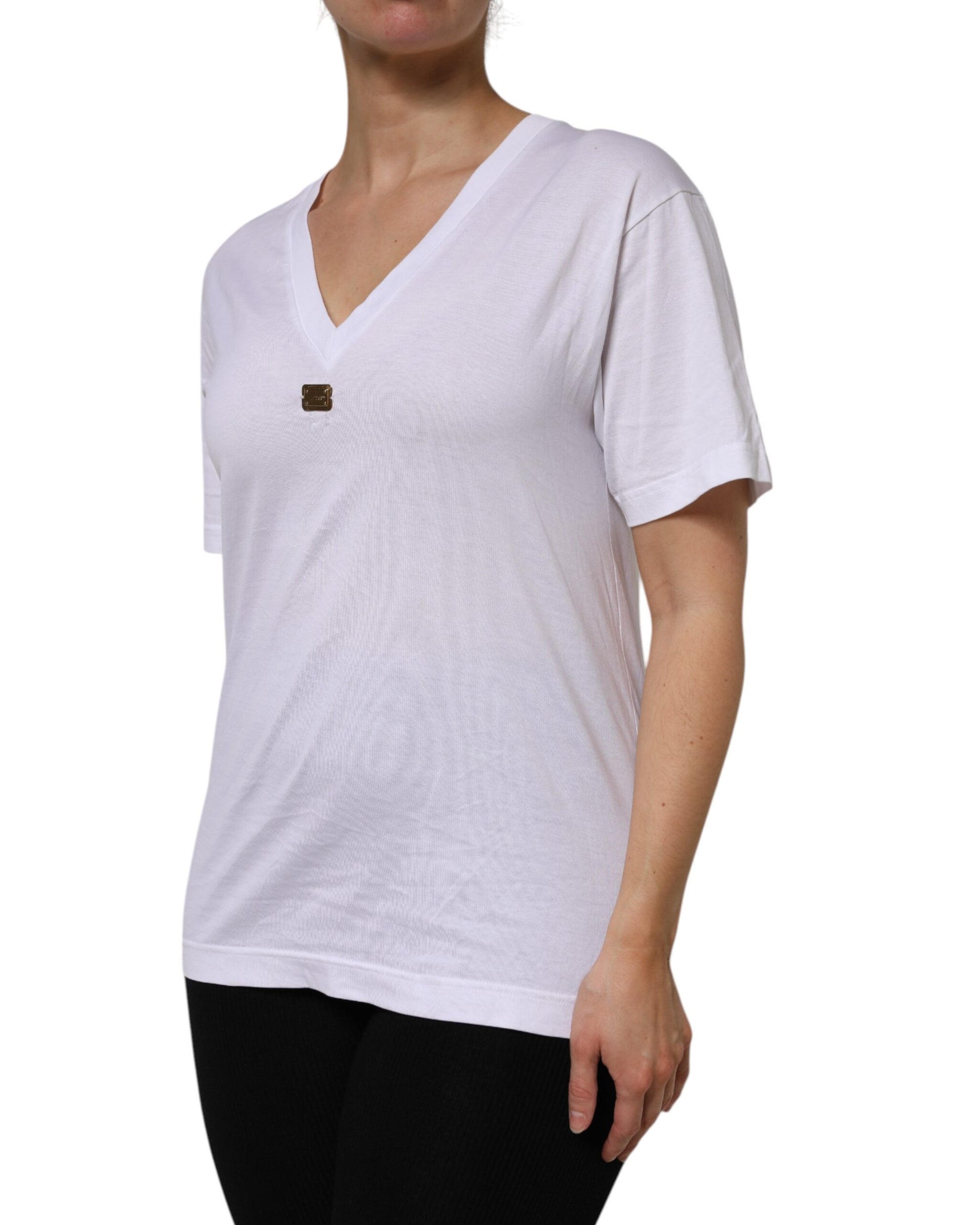 Dolce & Gabbana White T-Shirt for Women detail view