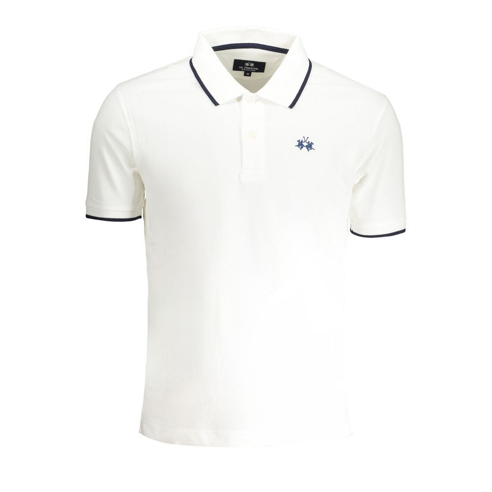 Polo homme La Martina en coton blanc