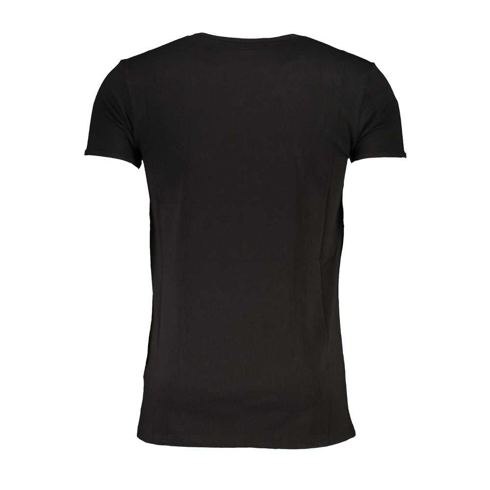 T-shirt en coton noir Cavalli Class pour homme