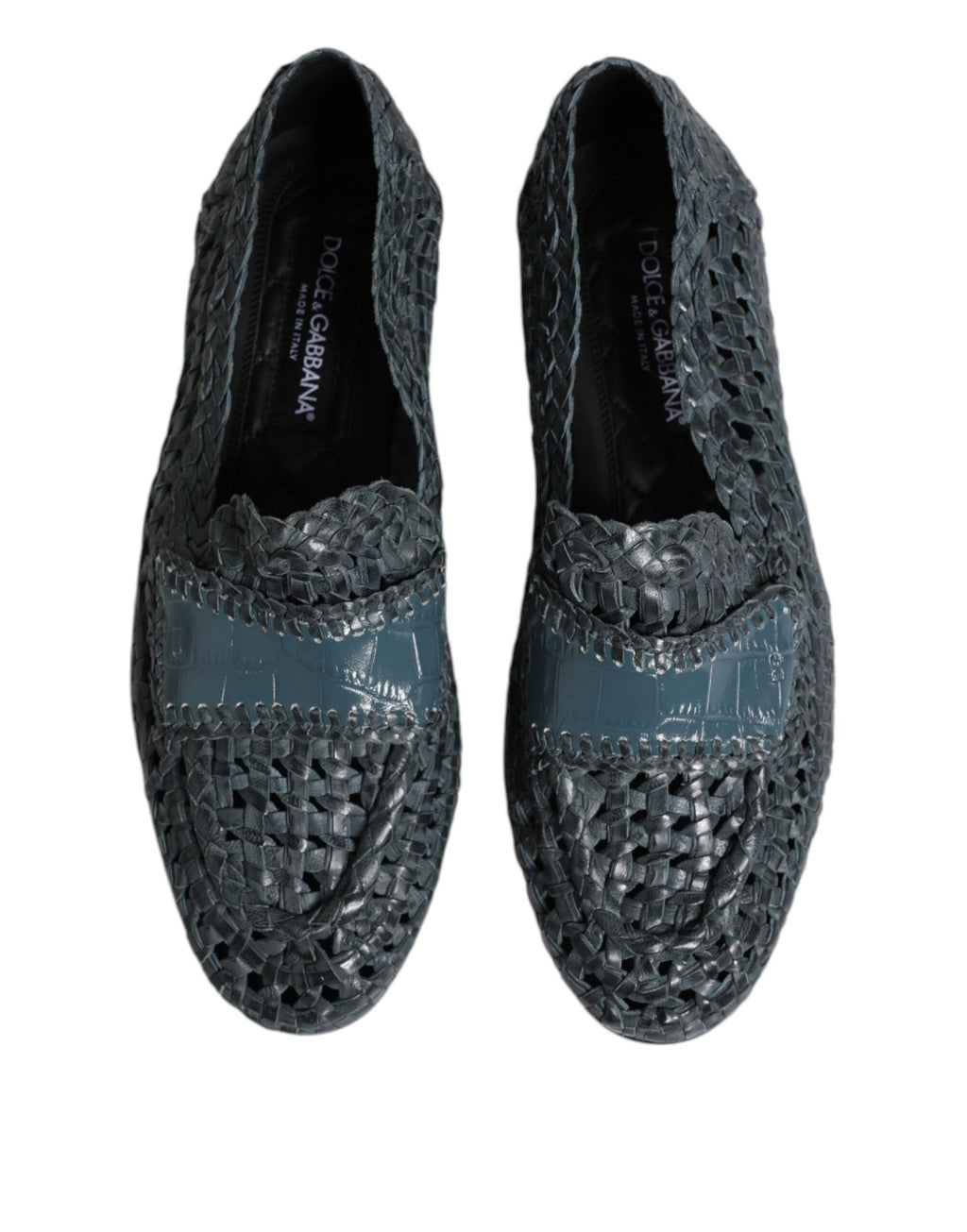 Dolce & Gabbana Blue Slip On Loafers for Men detail view