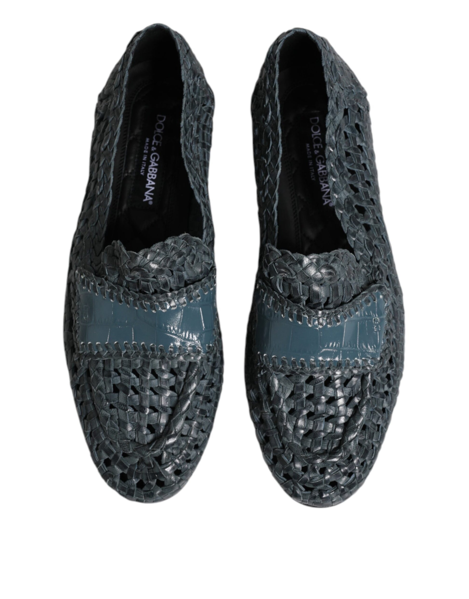Dolce & Gabbana Blue Slip On Loafers for Men detail view