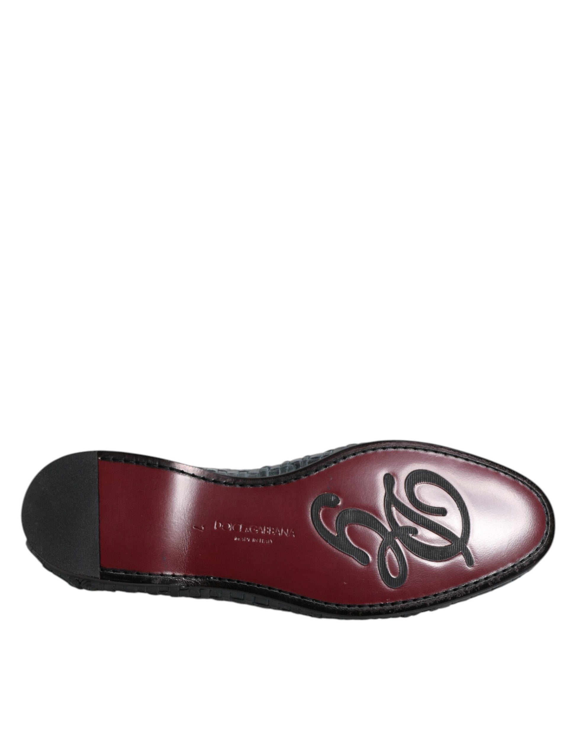 Dolce & Gabbana Blue Slip On Loafers for Men additional view