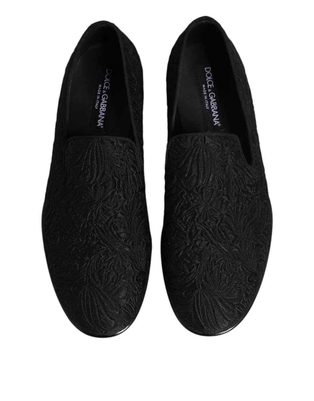 Dolce & Gabbana Black Slip On Loafers for Men detail view
