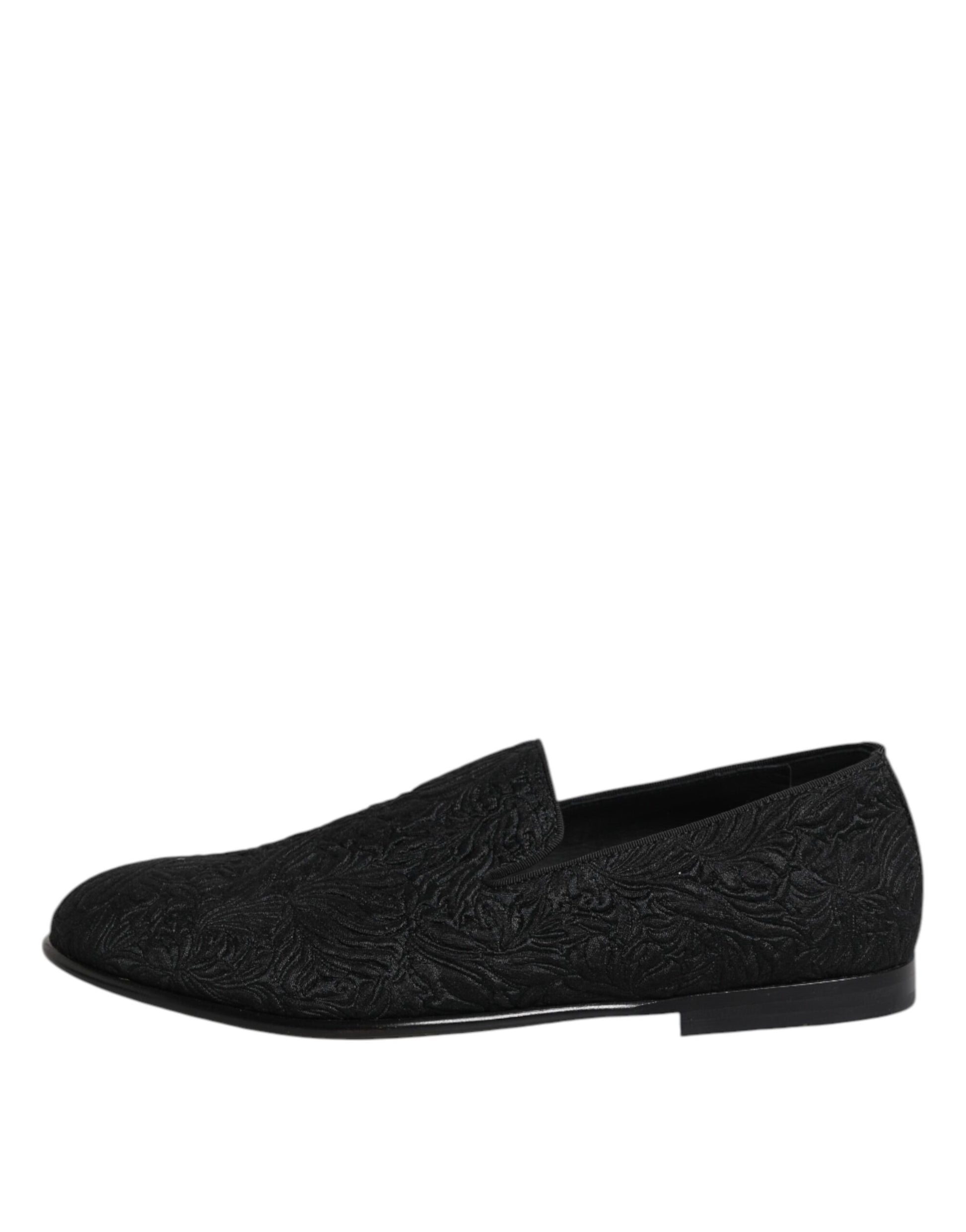 Dolce & Gabbana Black Slip On Loafers for Men additional view