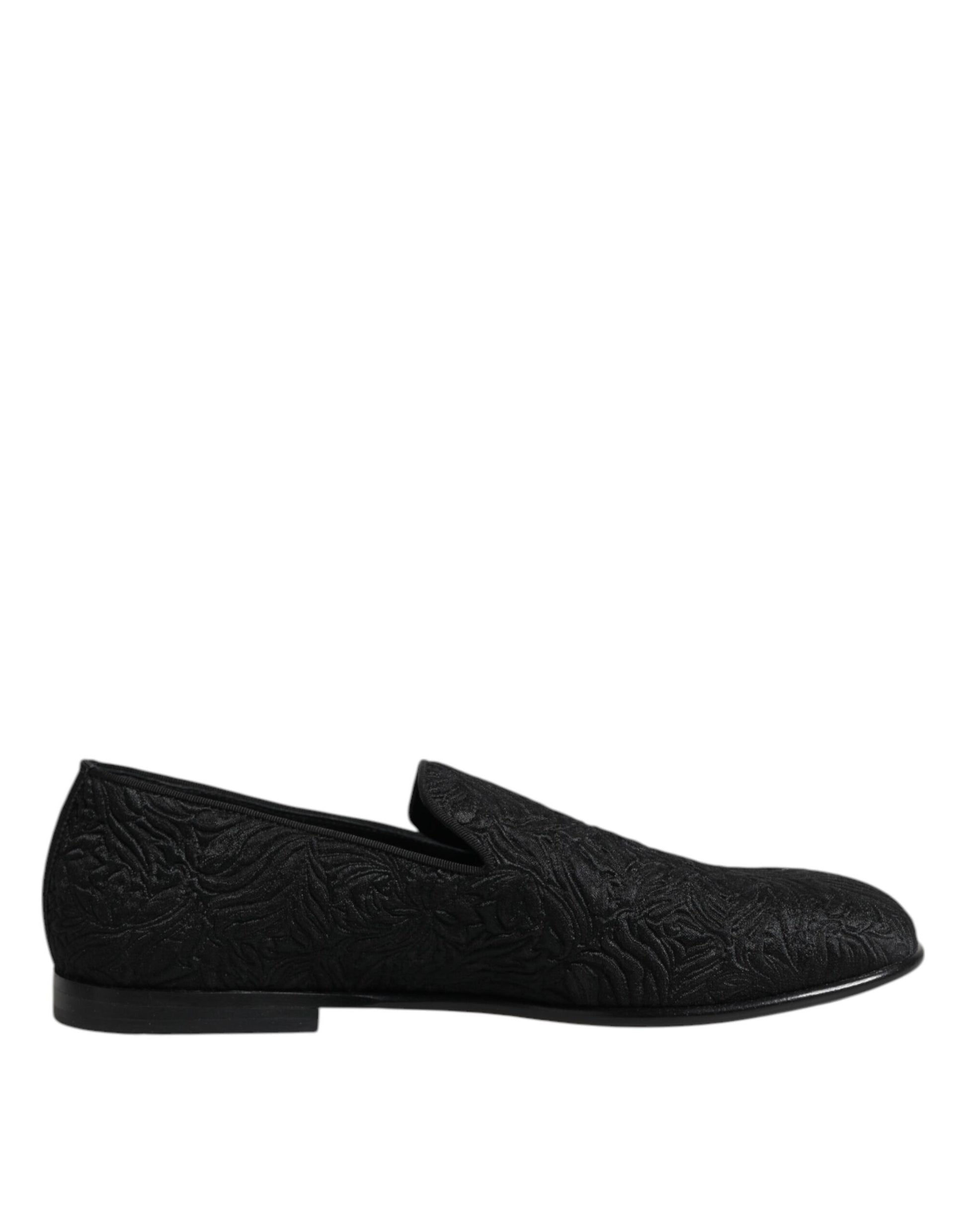 Dolce & Gabbana Black Slip On Loafers for Men