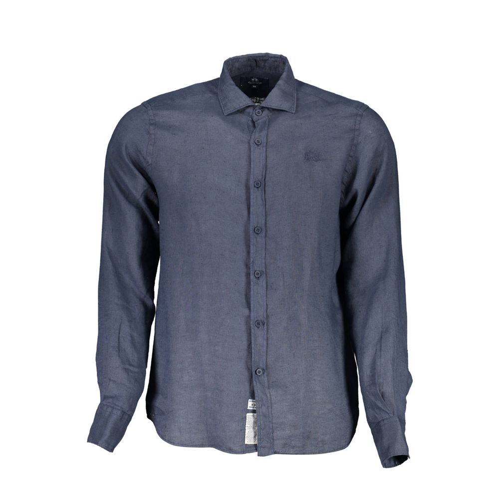 Chemise Homme Lin Bleu La Martina
