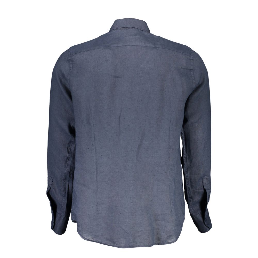 Chemise Homme Lin Bleu La Martina