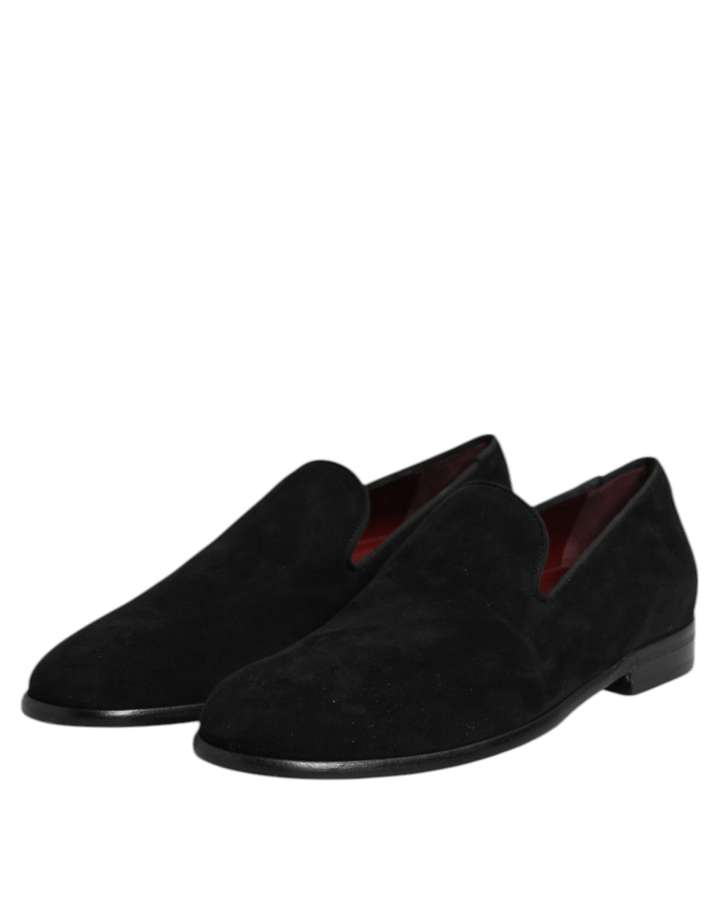 Dolce & Gabbana Black Slip On Loafers for Men side view