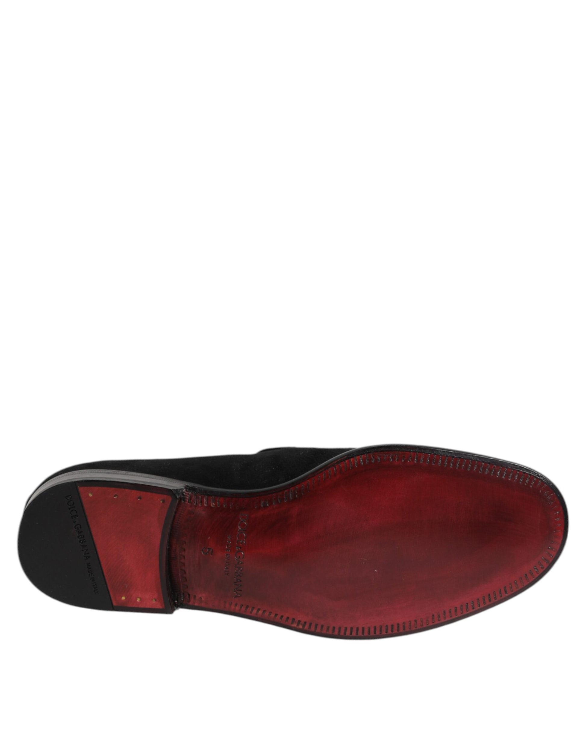 Dolce & Gabbana Black Slip On Loafers for Men additional view
