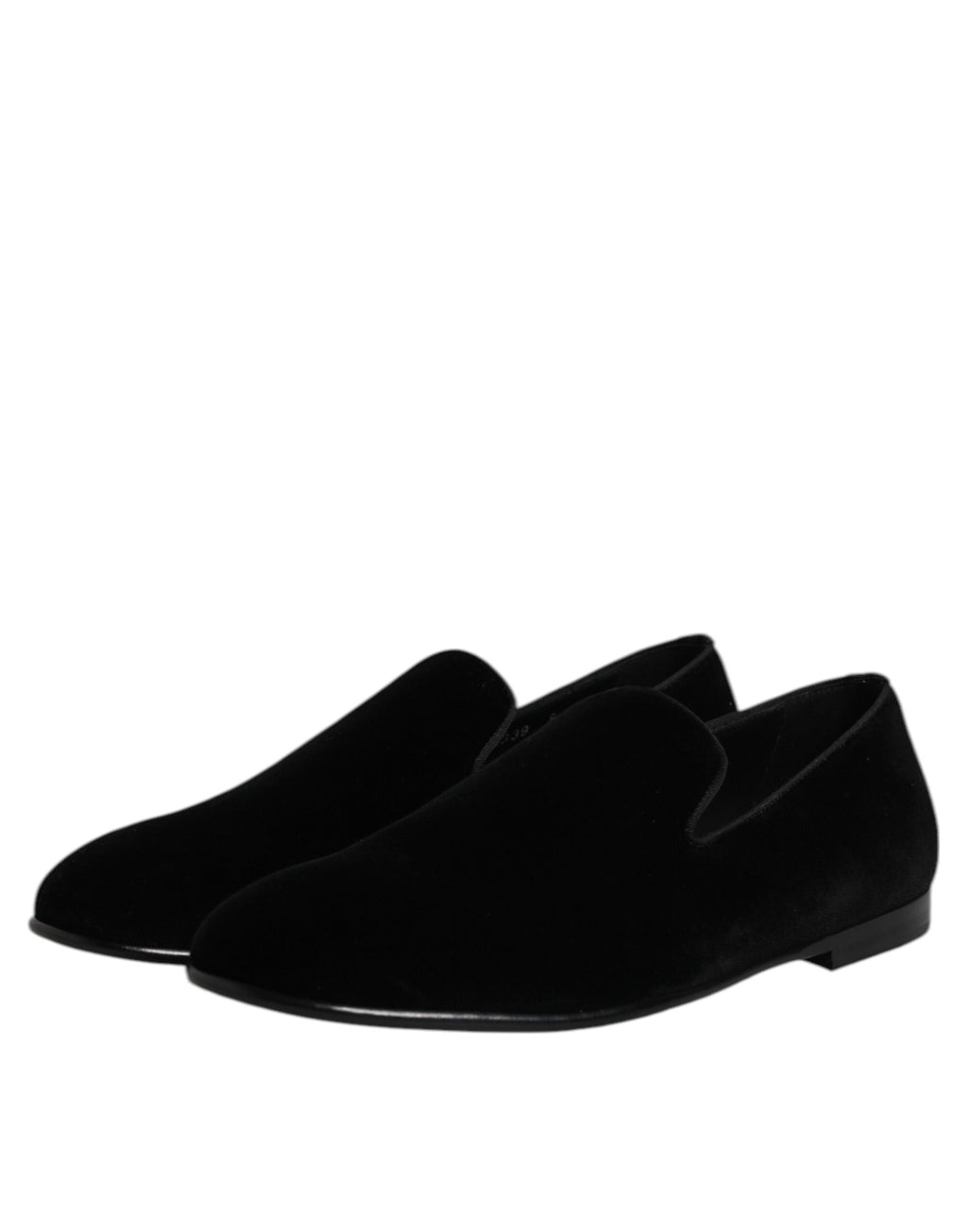 Dolce & Gabbana Black Slip On Loafers for Men side view