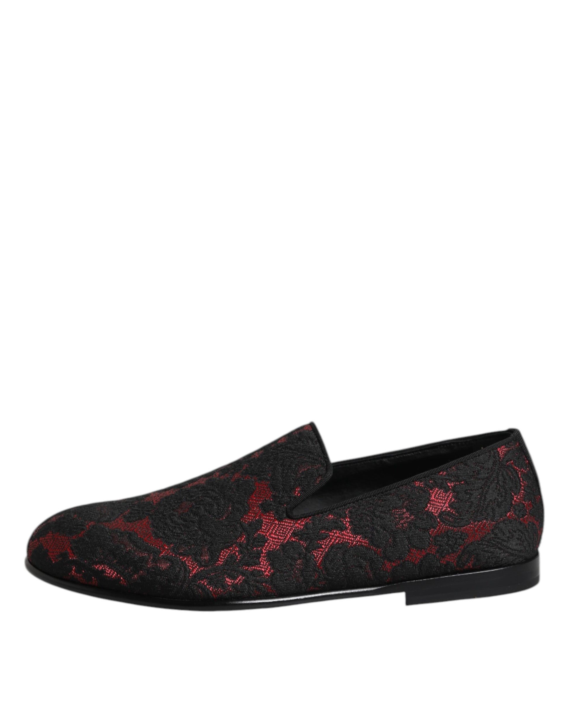 Dolce & Gabbana Red Slip On Loafers for Men additional view