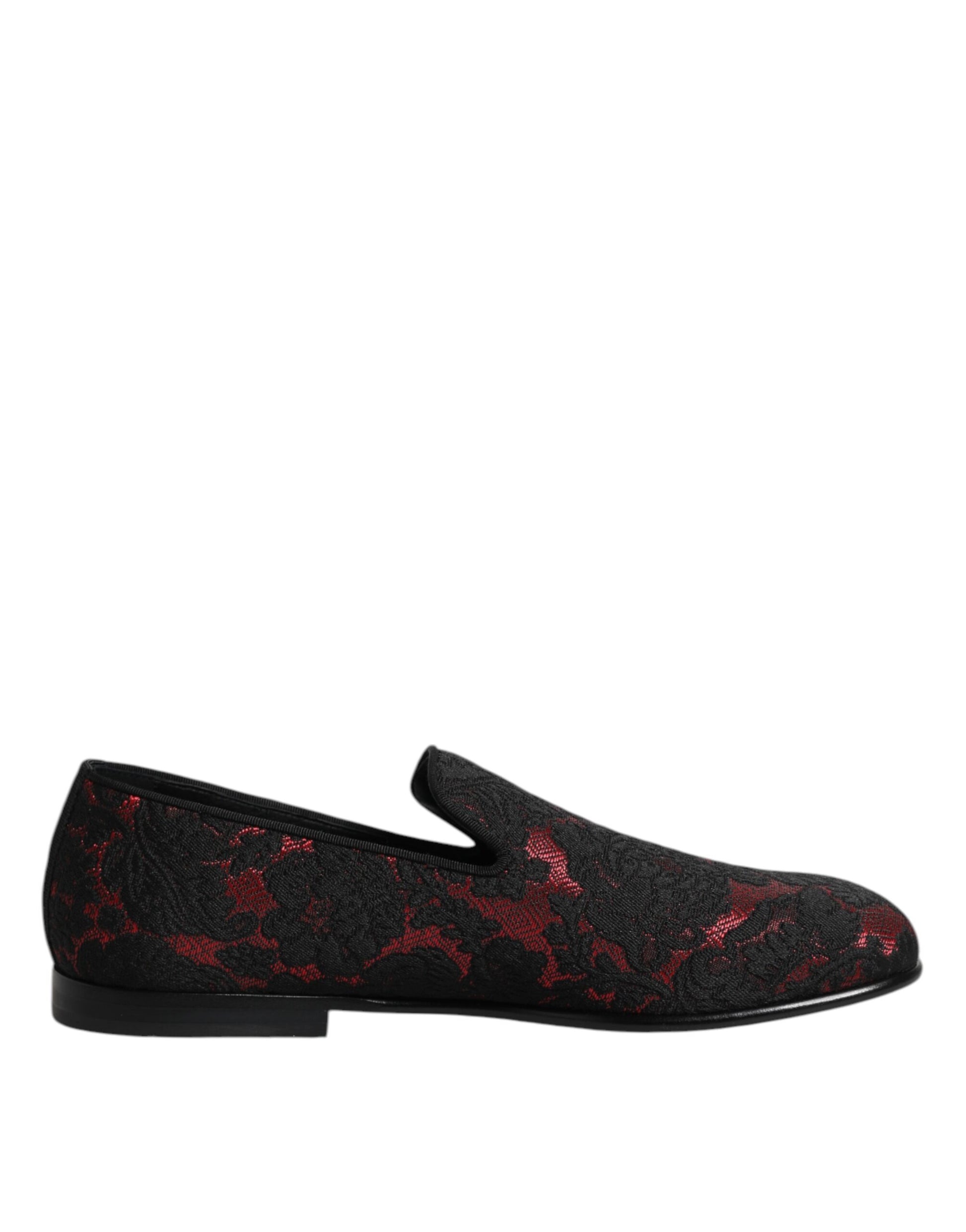 Dolce & Gabbana Red Slip On Loafers for Men