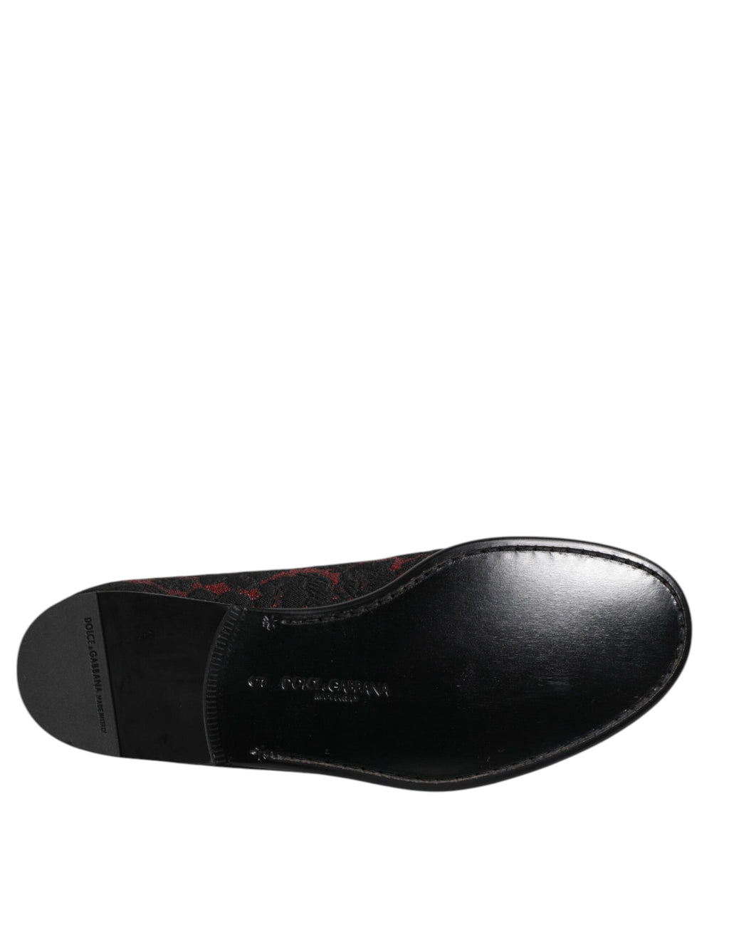 Dolce & Gabbana Red Slip On Loafers for Men additional view