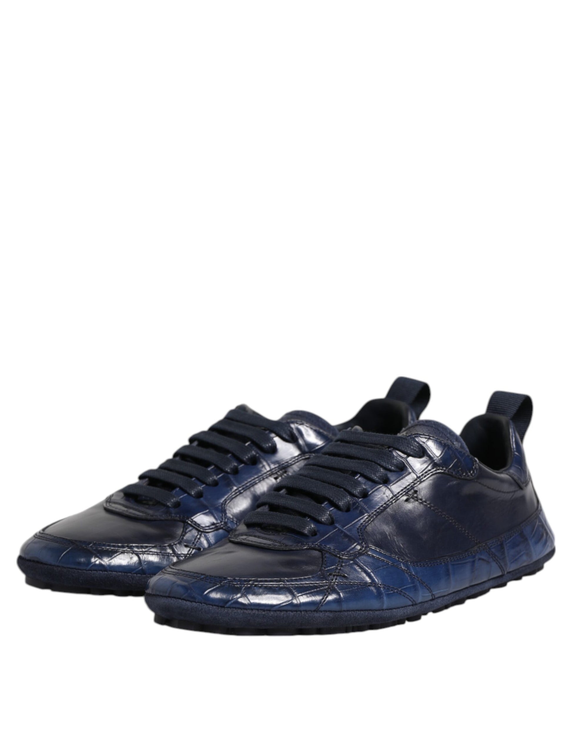 Dolce & Gabbana Blue Low Top Sneakers for Men side view