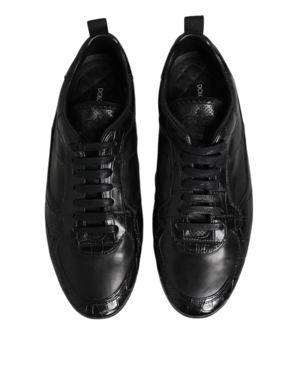 Dolce & Gabbana Black Low Top Sneakers for Men detail view