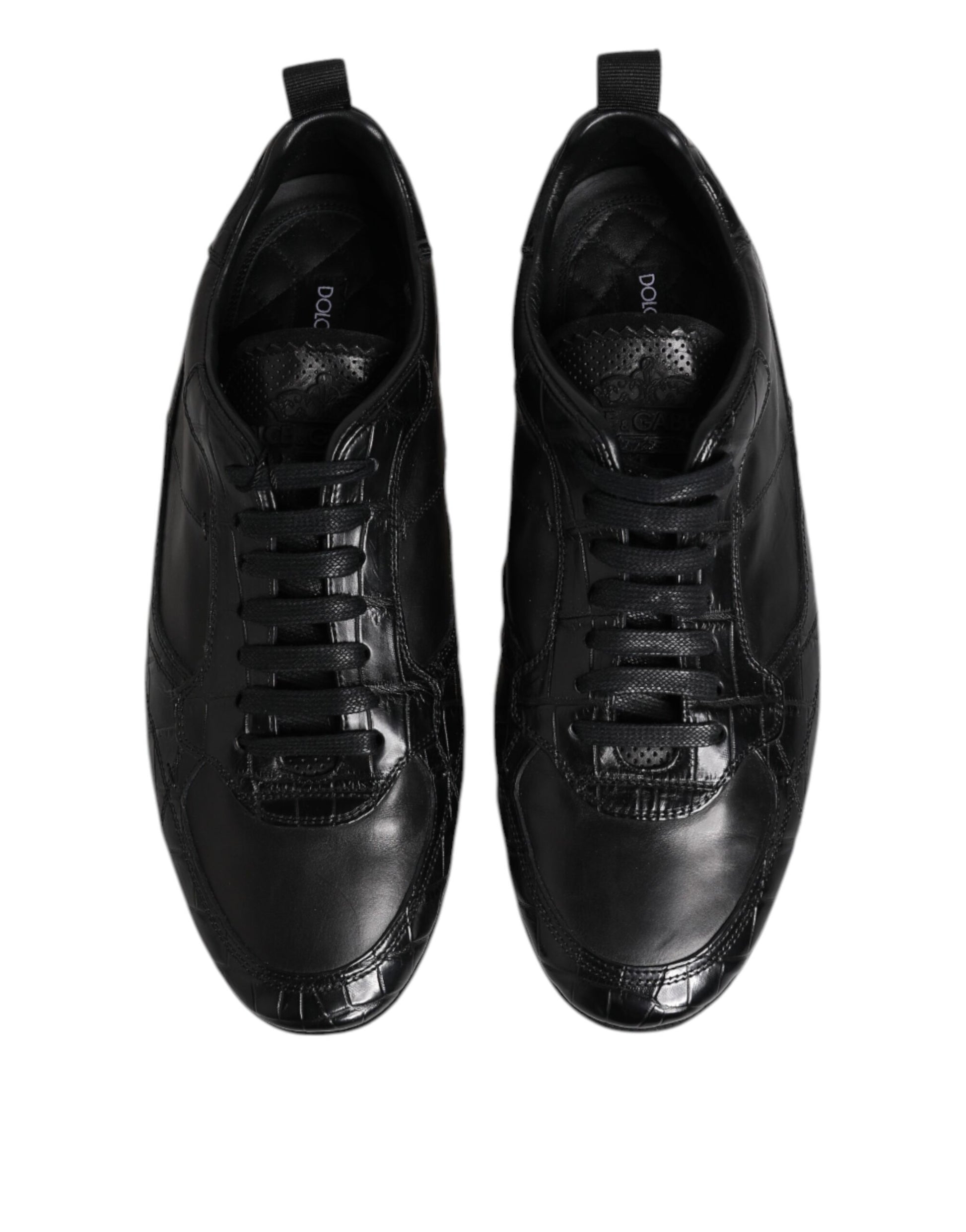 Dolce & Gabbana Black Low Top Sneakers for Men detail view