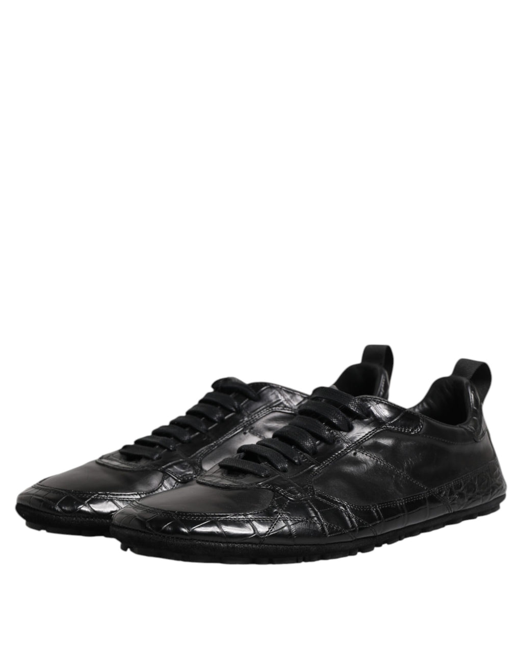 Dolce & Gabbana Black Low Top Sneakers for Men side view