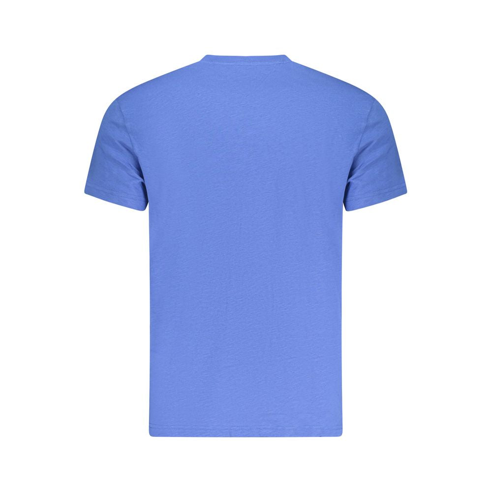 T-shirt en coton bleu Tommy Hilfiger pour homme