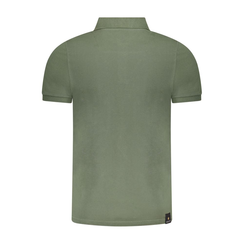 Polo homme en coton vert Accademia Militare
