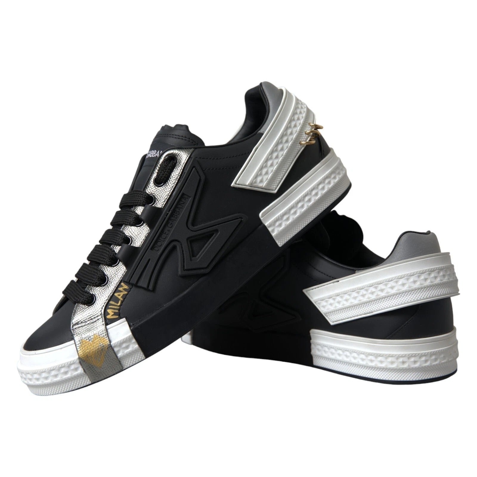 Dolce & Gabbana Black Low Top Sneakers for Men alternate view
