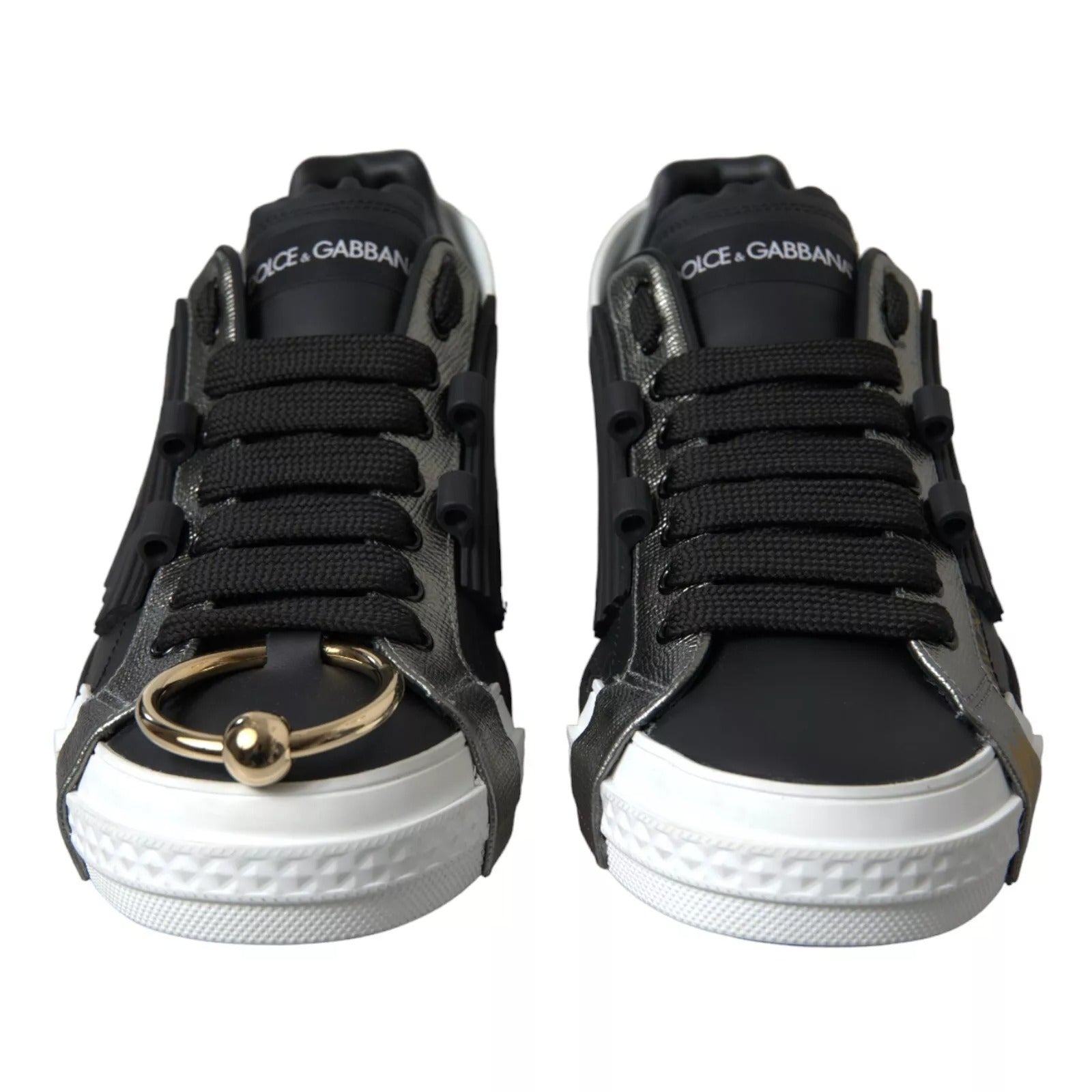 Dolce & Gabbana Black Low Top Sneakers for Men detail view