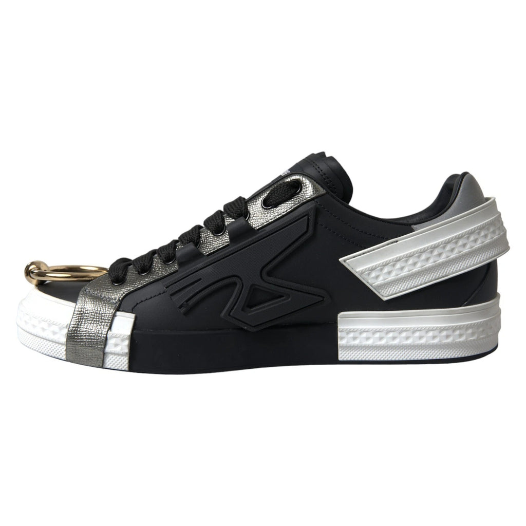 Dolce & Gabbana Black Low Top Sneakers for Men side view