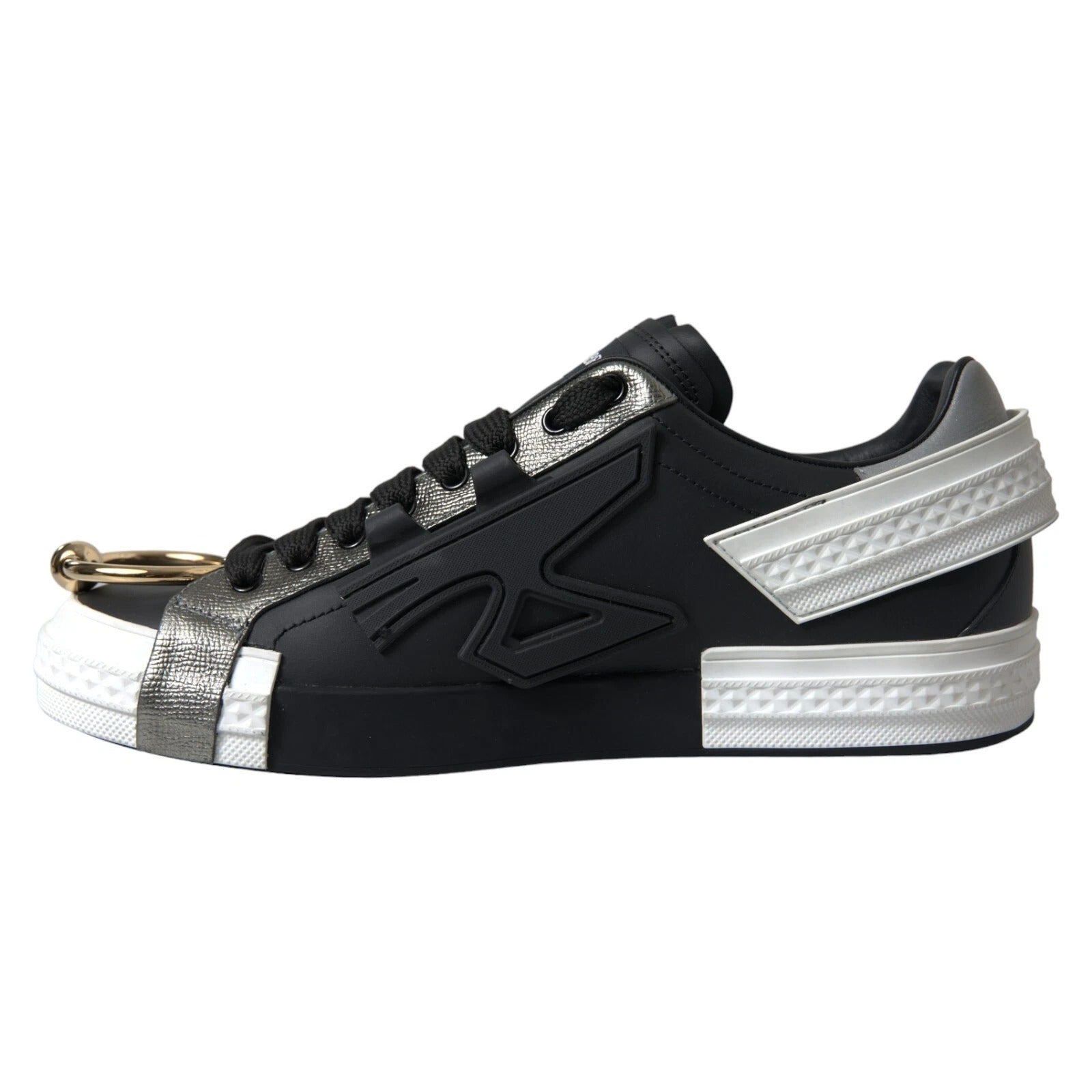 Dolce & Gabbana Black Low Top Sneakers for Men side view