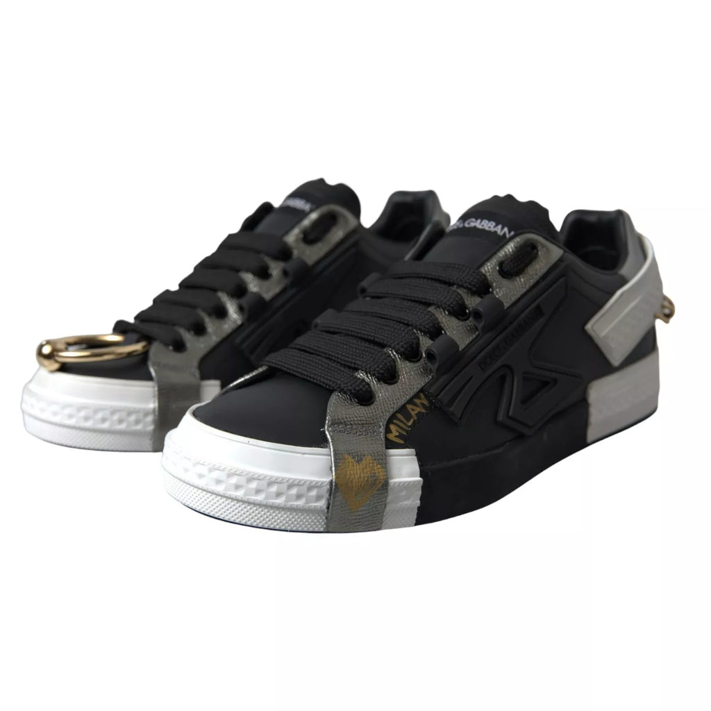 Dolce & Gabbana Black Low Top Sneakers for Men additional view