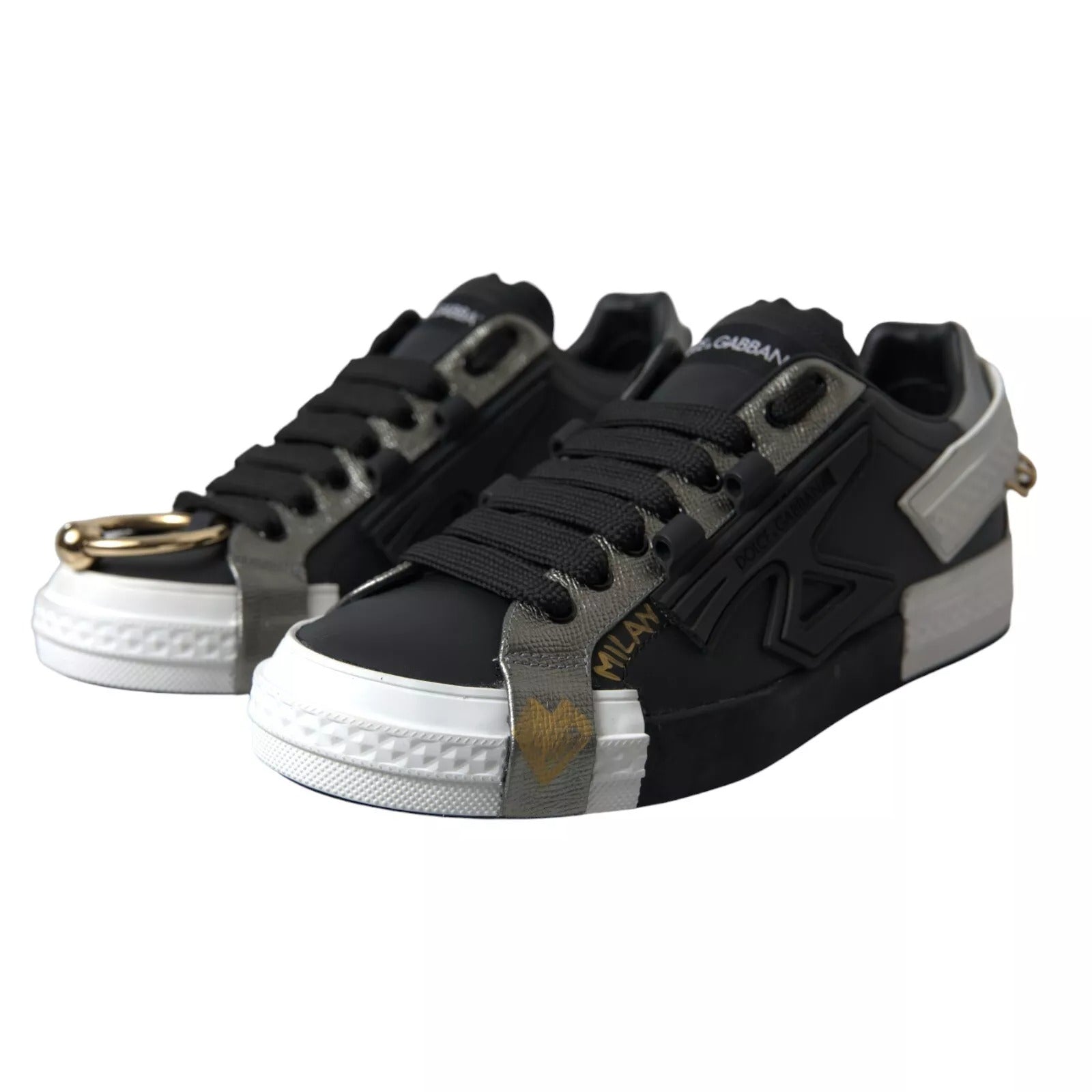 Dolce & Gabbana Black Low Top Sneakers for Men additional view