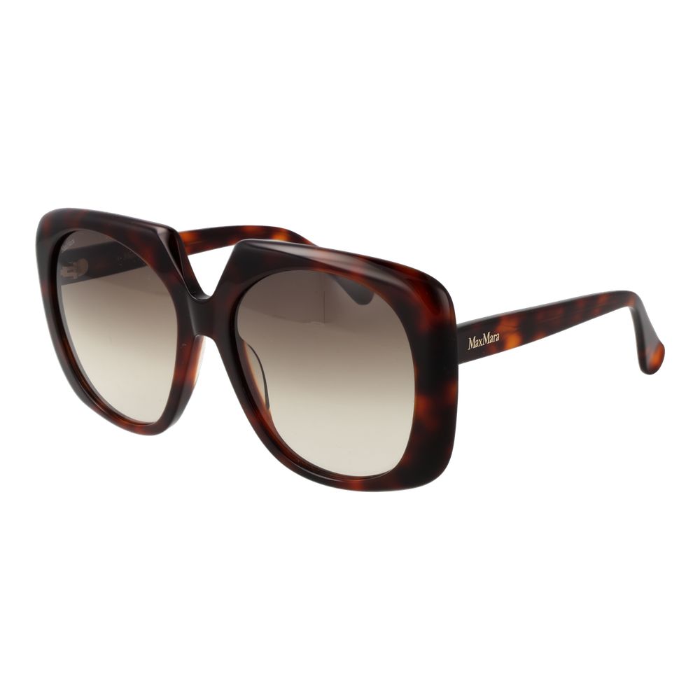 Lunettes de soleil Max Mara marron en acétate