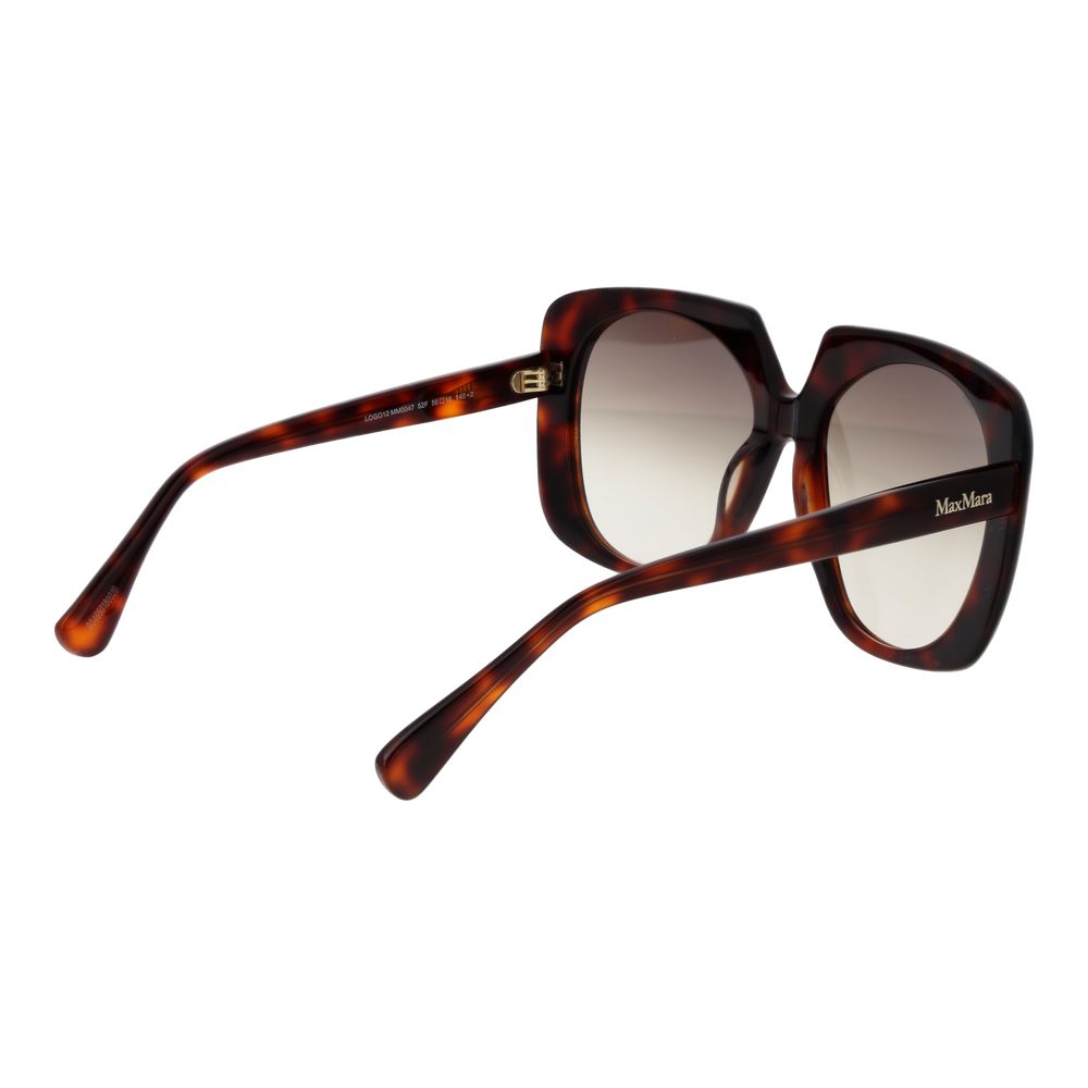Lunettes de soleil Max Mara marron en acétate