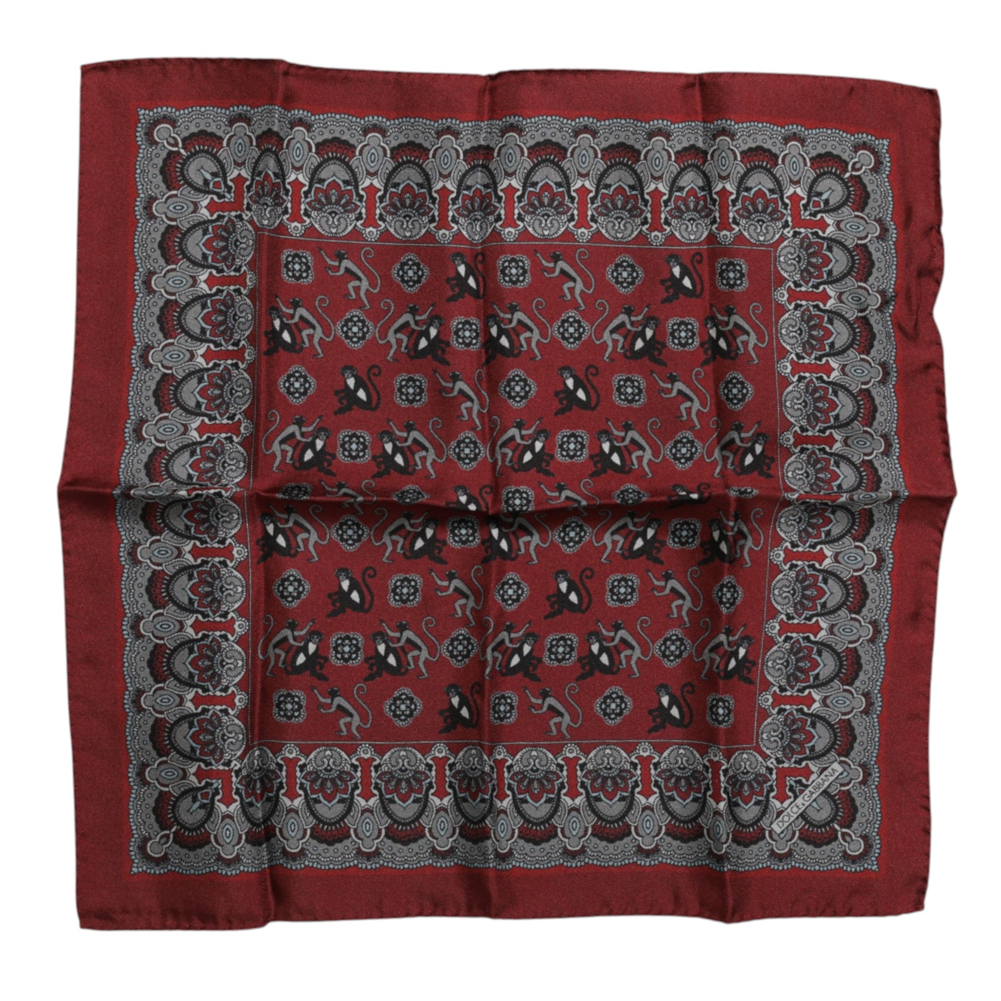 Dolce & Gabbana Red Scarf for Men detail view