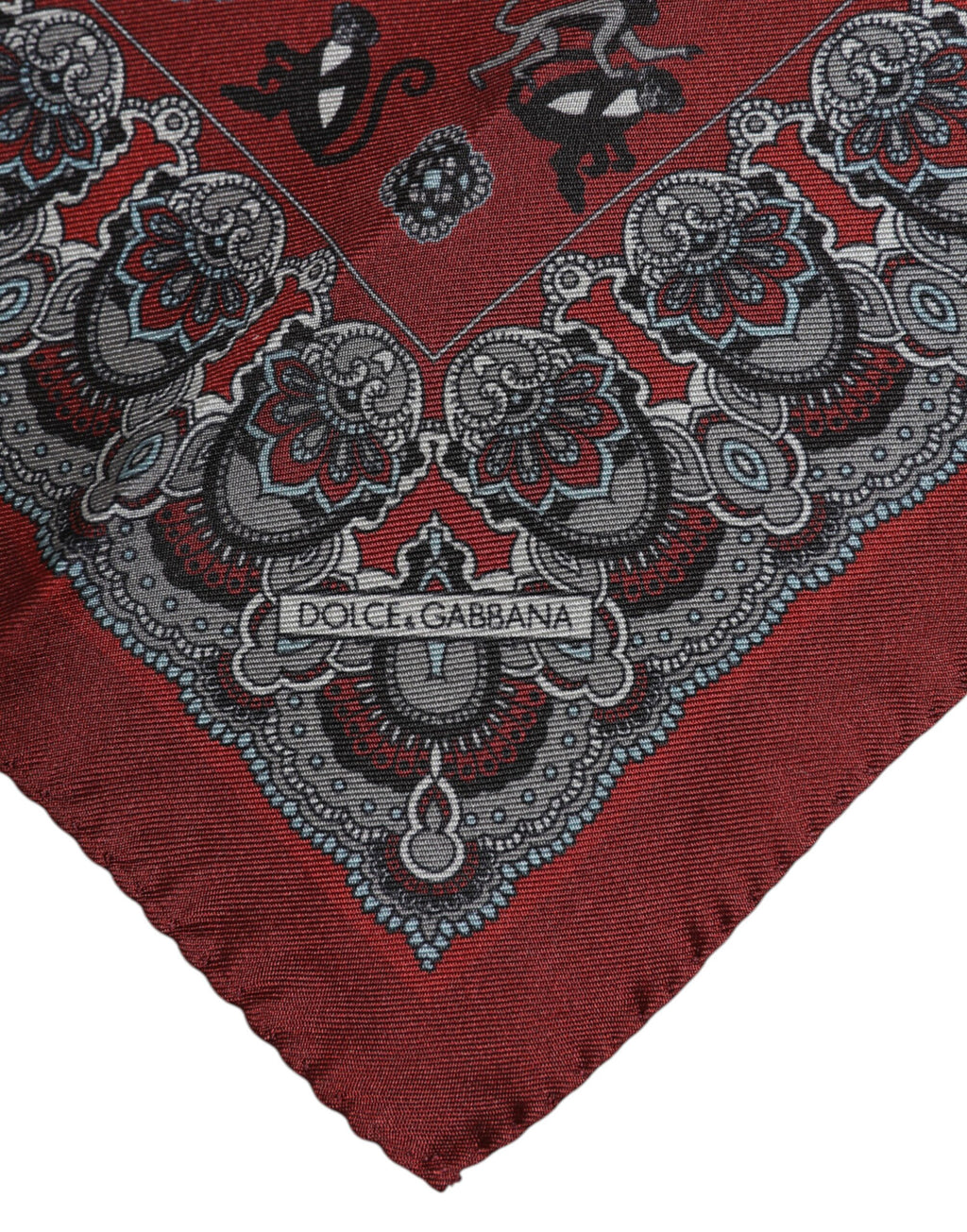 Dolce & Gabbana Red Scarf for Men side view