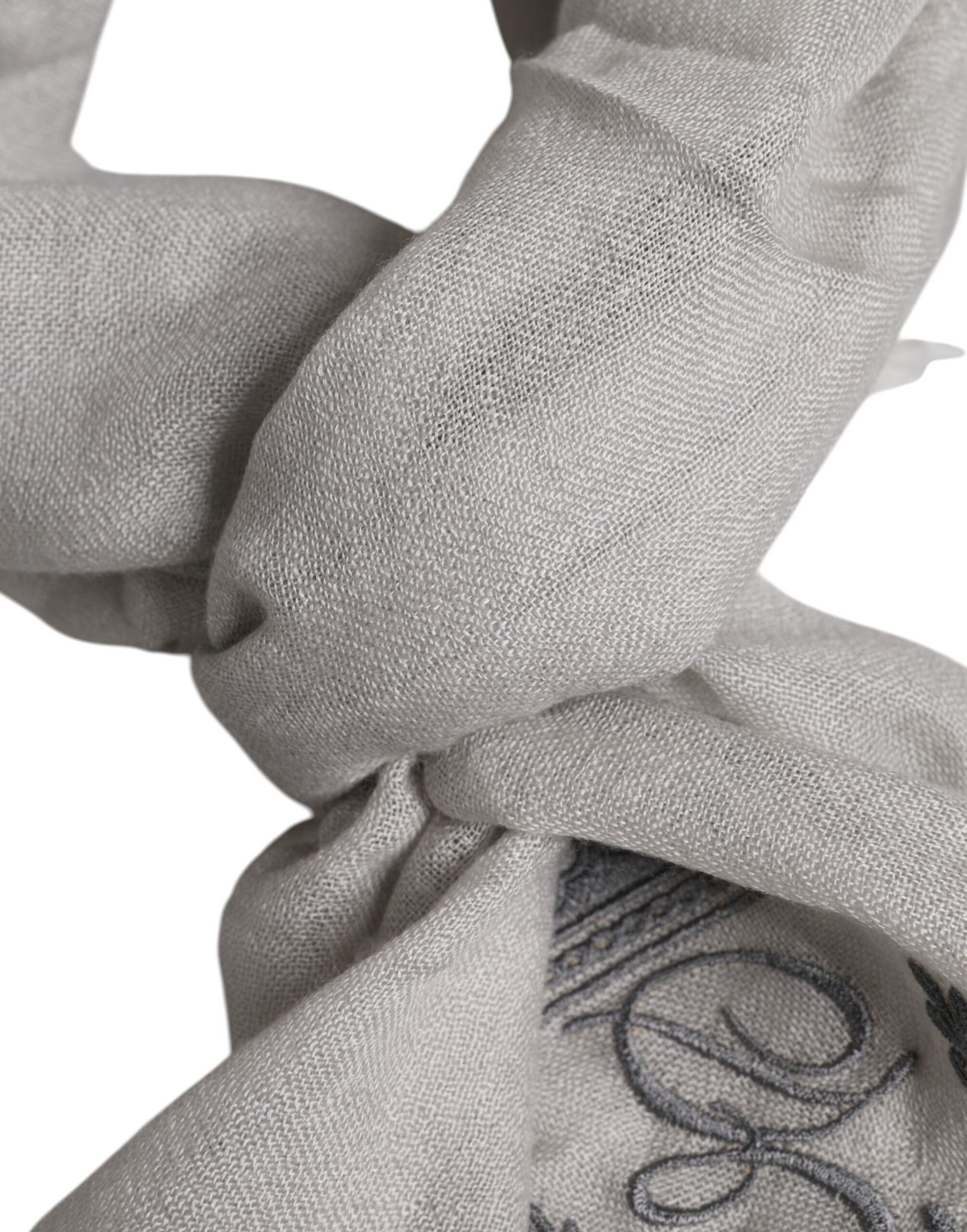 Dolce & Gabbana Grey Scarf for Men detail view