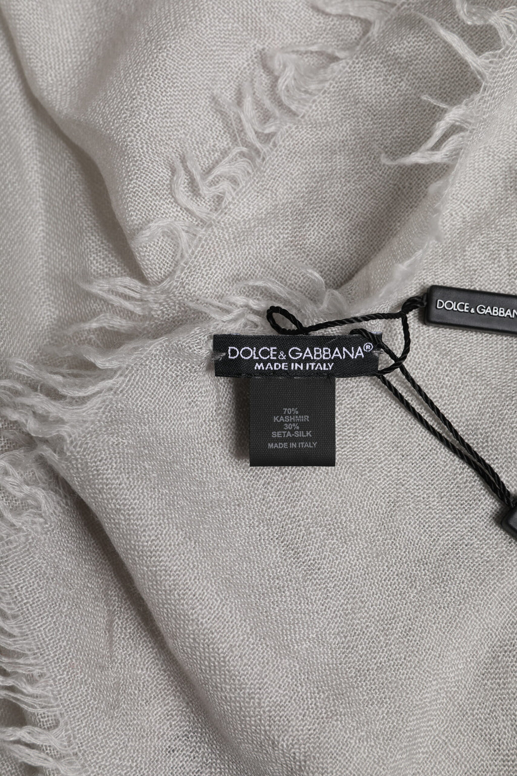 Dolce & Gabbana Grey Scarf for Men additional view