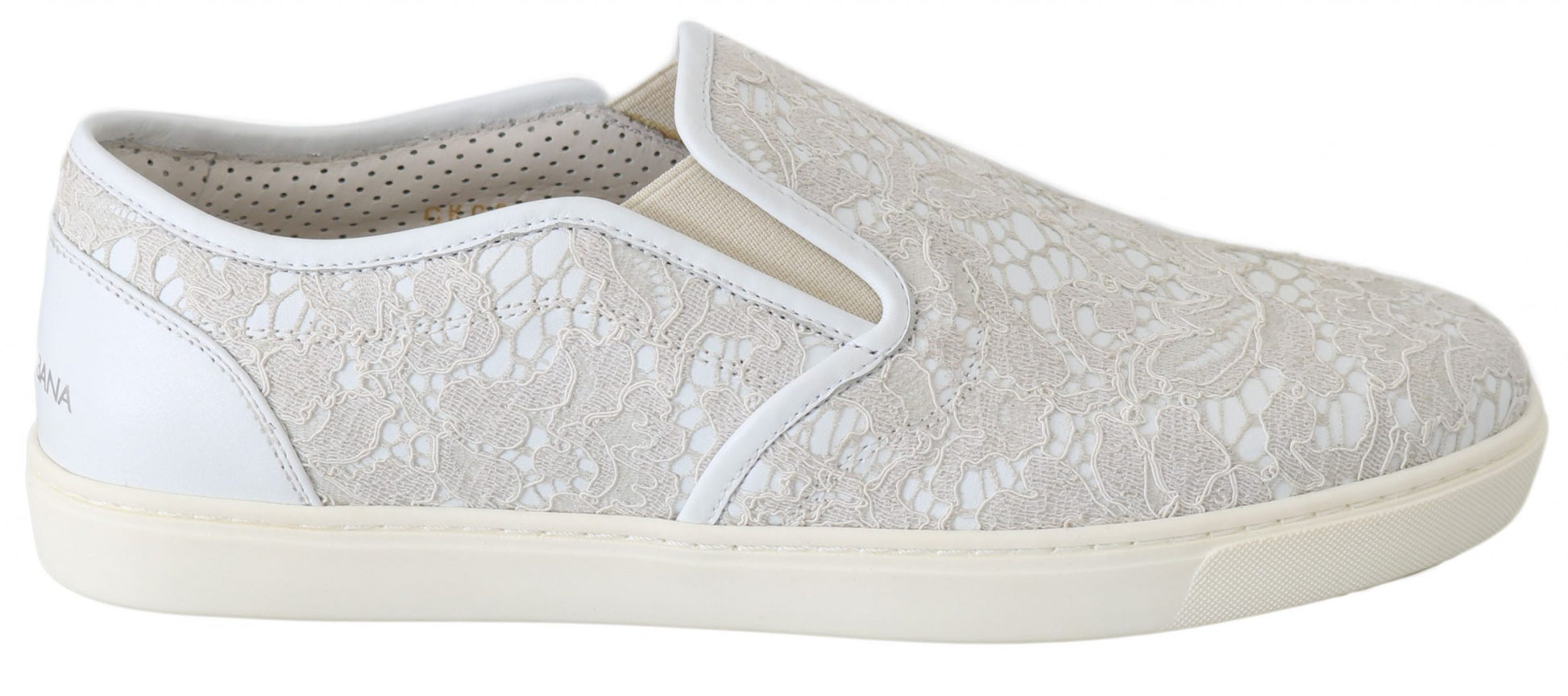 Dolce & Gabbana White Slip On Loafers for Women