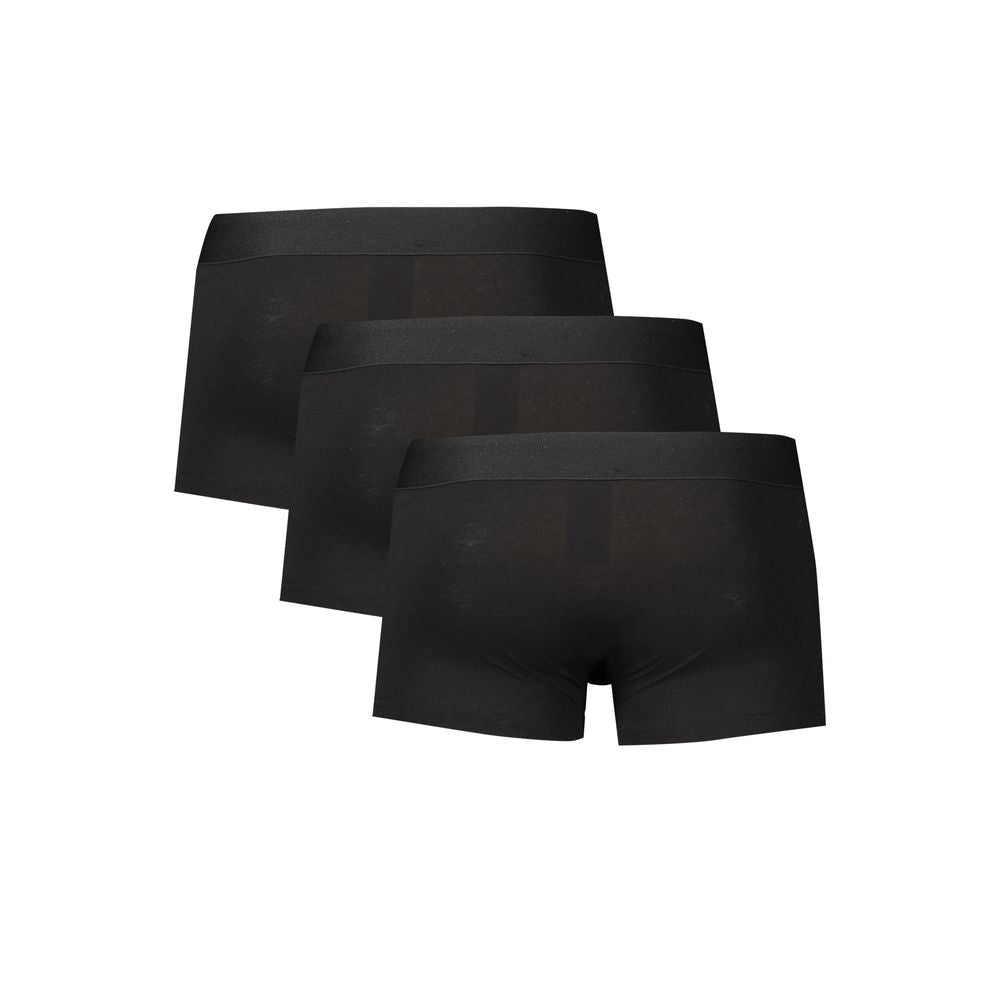 Caleçons Bikkembergs noirs en polyester pour homme