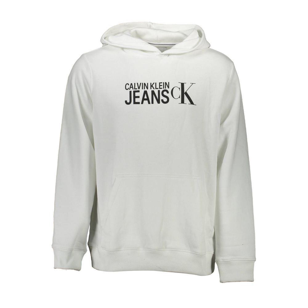 Sweat à capuche Calvin Klein en coton blanc pour homme